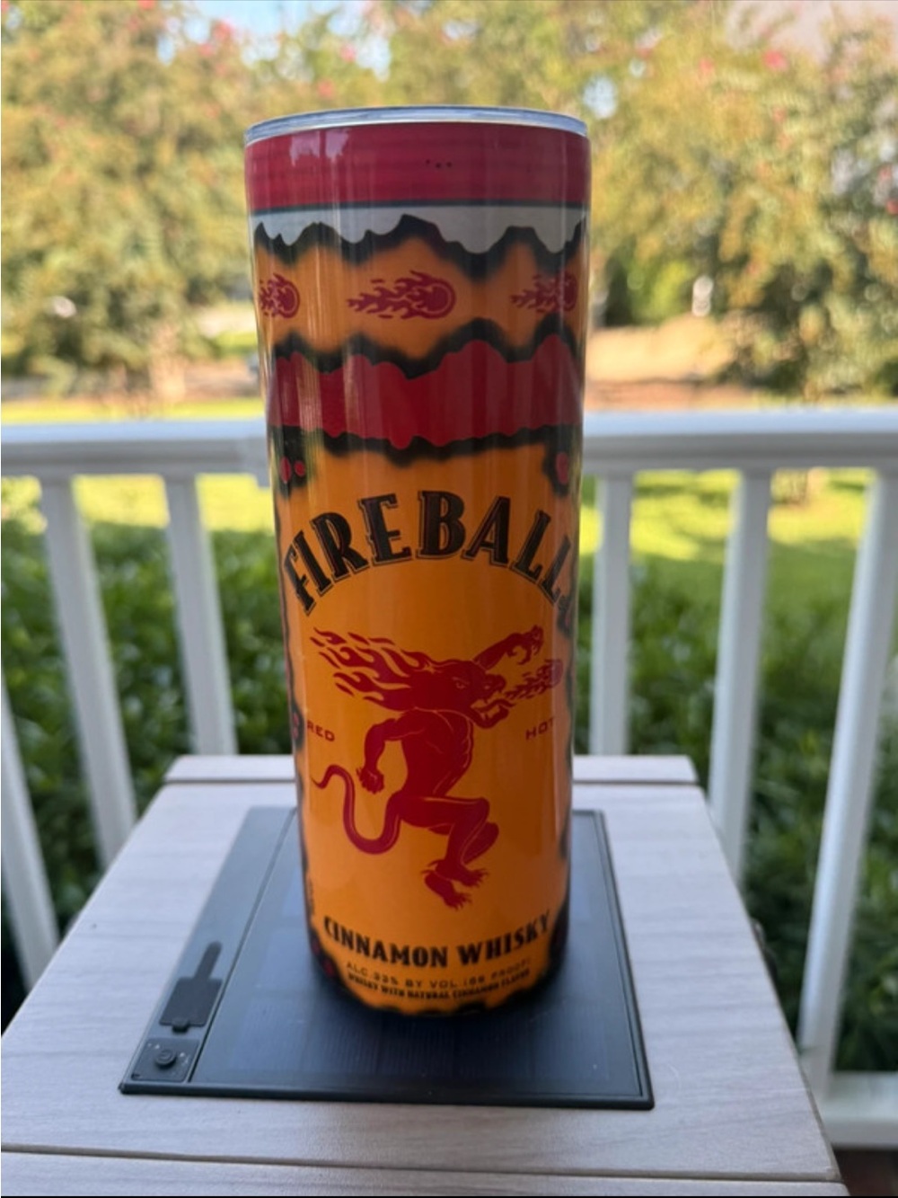 Custom FireBall drinking
20 oz tumbler Cup